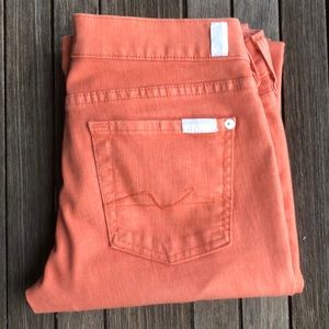 7 For All Mankind Peach Jeans Size 26